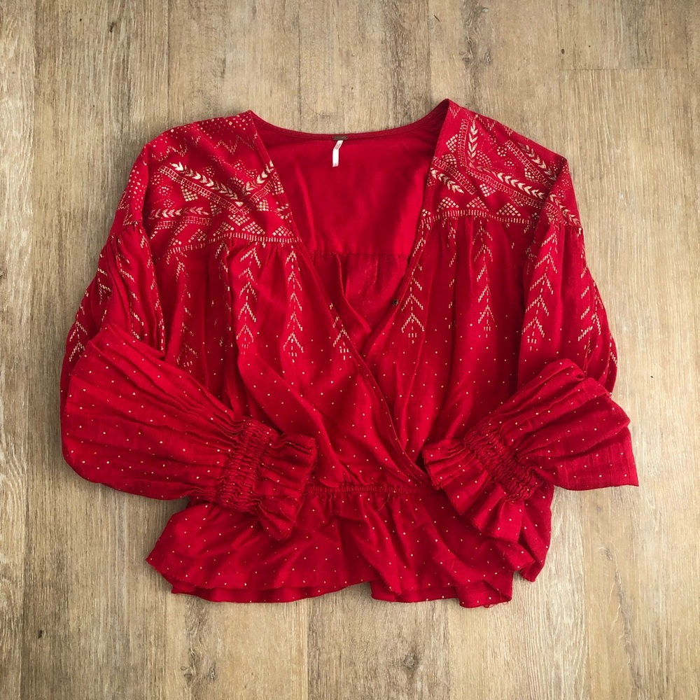 Free People Flowy Blouse